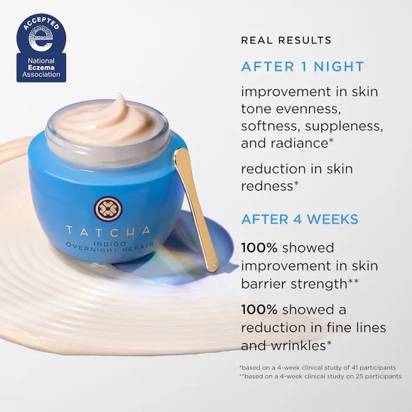 Tatcha Indigo Overnight Repair Redness Reducing Barrier Cream - Picture 6 of 10